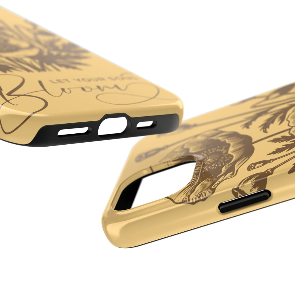 Let Your Soul Bloom Tough Phone Case — Floral Protective Phone Cover