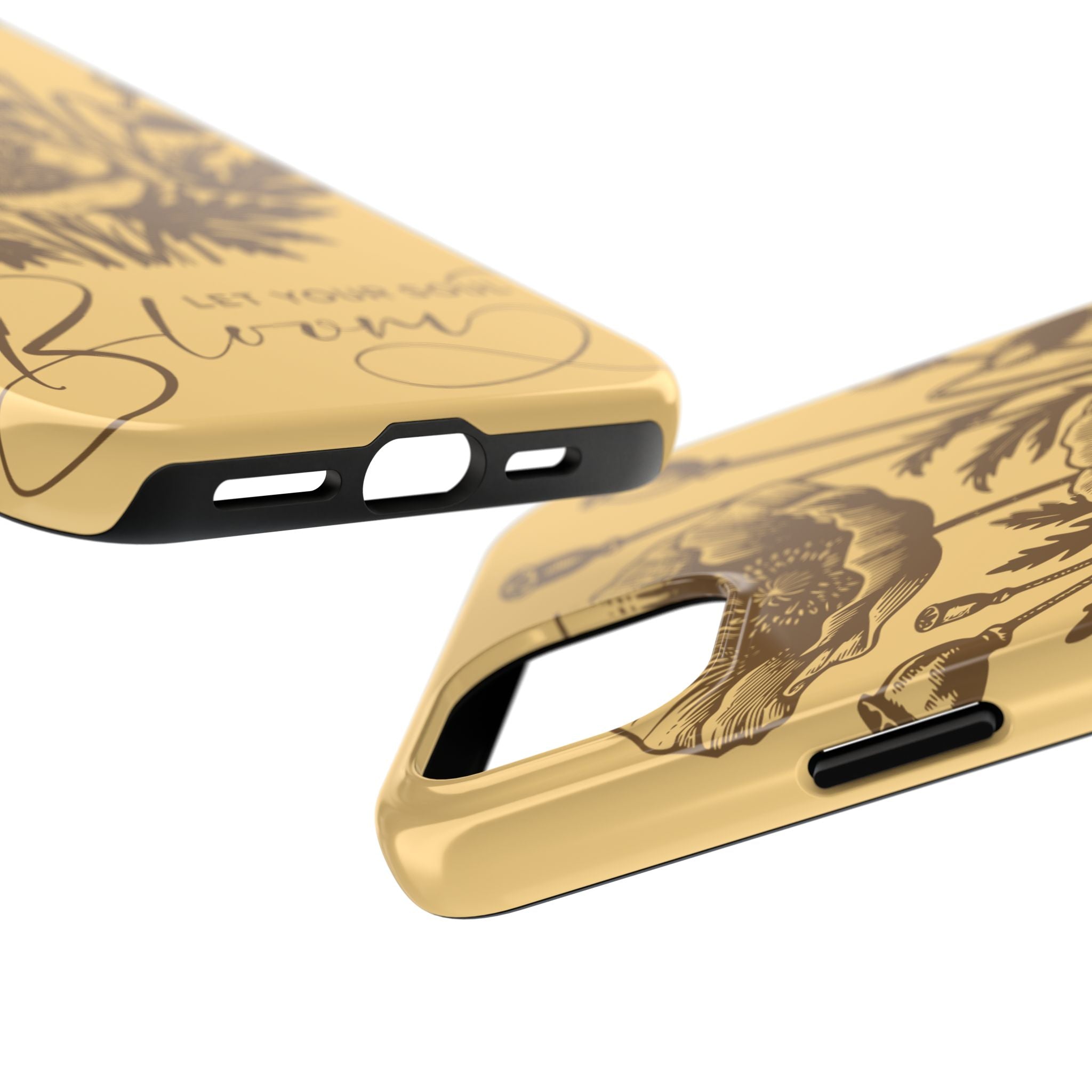 Let Your Soul Bloom Tough Phone Case — Floral Protective Phone Cover