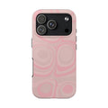 Pink Swirl Tough Phone Case — Protective Marbleized iPhone Cover